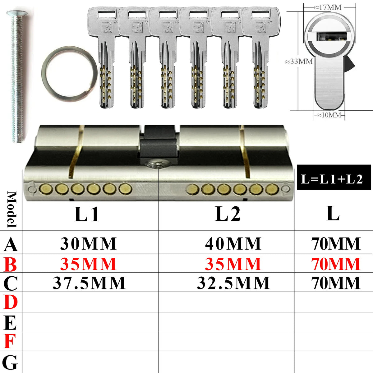 European standard high quality Cylinder door，11-pin anti-theft cylinder door  Entry door lock Cylinders for locks Entrance doors