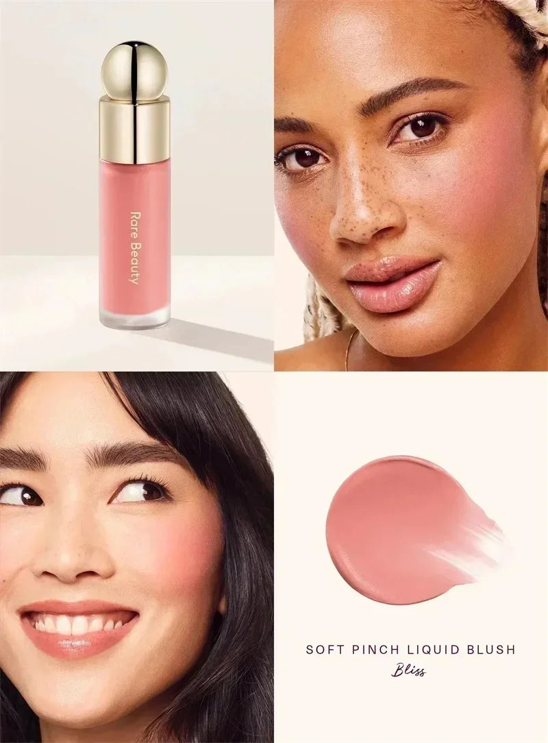 Rare Beauty Soft Pinch Liquid Blush Cream Lasting Lightweight Waterproof Makeup Moisturize Lip Gloss Happy Hope Encourage Bliss