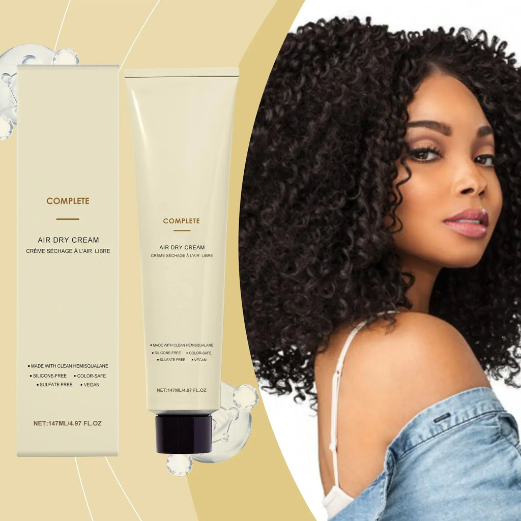 Air Dry Cream Non Greasy Anti-Frizz Oil Control Reduce Hair Tangles Hair Smoothing Increase Elasticity Curly Hair Styling Cream