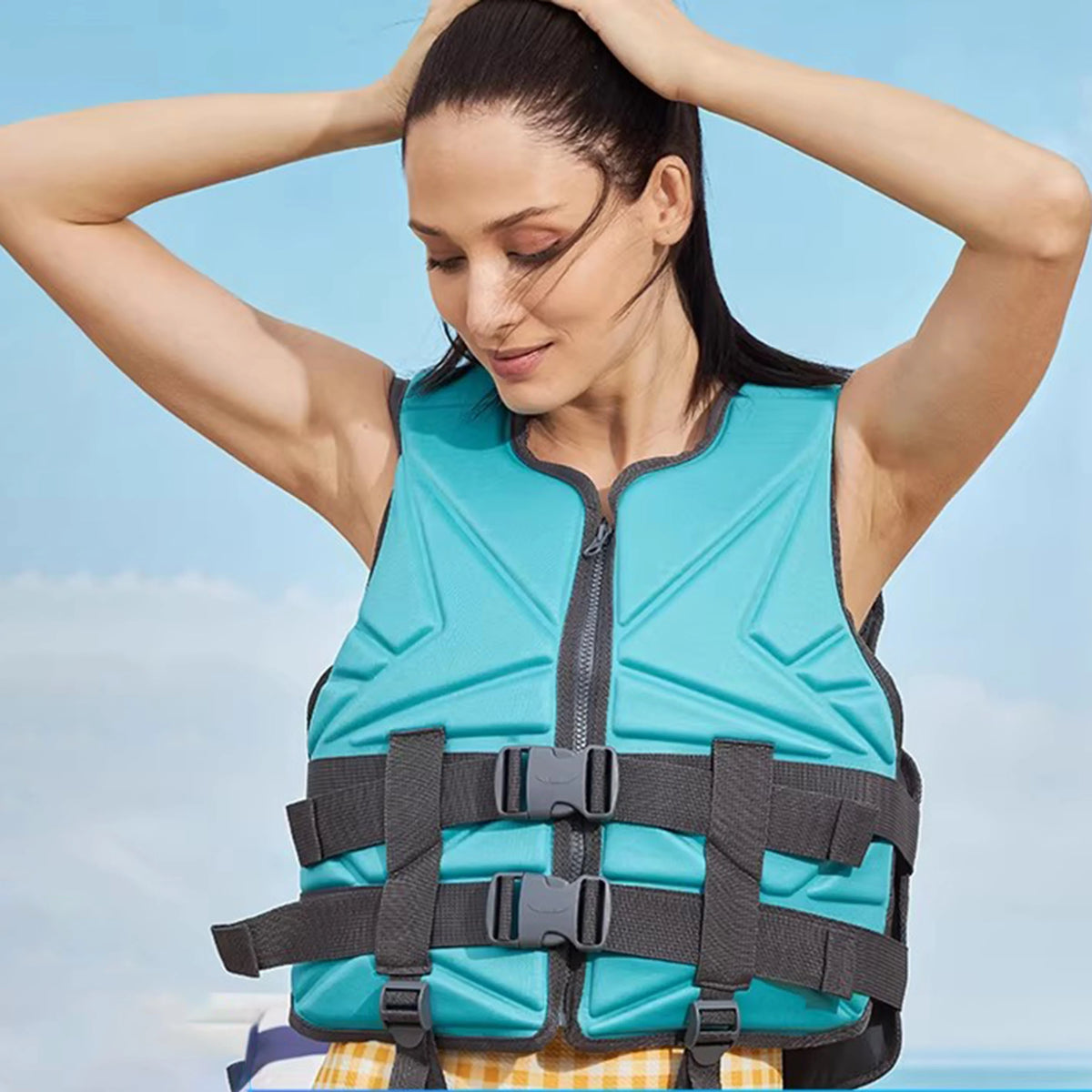 Neoprene Life Jacket Adult Kids Life Vest Water Sports Fishing Vest Kayaking Boating Swimming Surfing Drifting Safety Life Vest