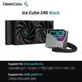 240 AIO CPU Wate Cooler Water Cooling 240mm Radiator For LGA1700 20XX 115X 1200 AMD AM4 AM5 DeepCool LT520