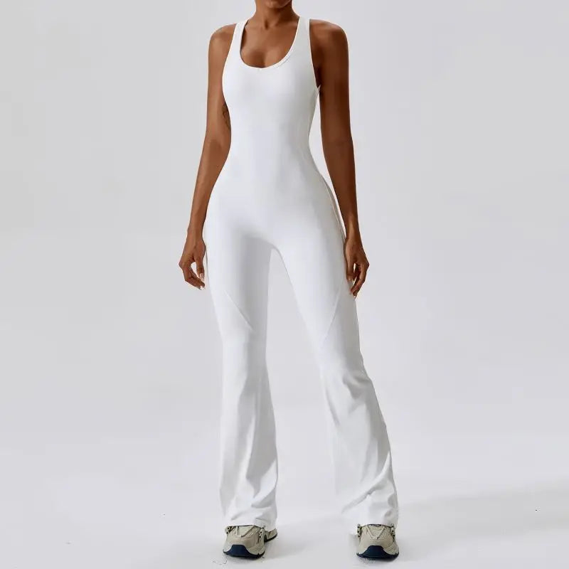 Summer Sport Yoga Jumpsuit Dance Traning Bell Bottoms One-Piece Clothes for Women  Sport Set Women Workout Clothes for Women
