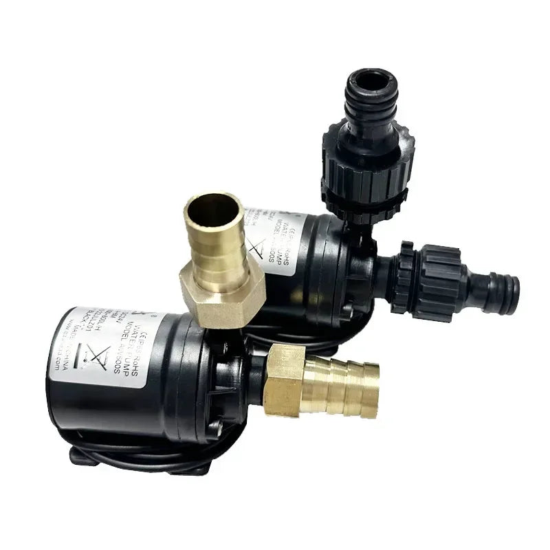Water Pump 12V DC 24V Mini Brass Quick Joint Brushless Heater Solar Hot Water Pumps 1/2' The Fish Tank Submersible Pump