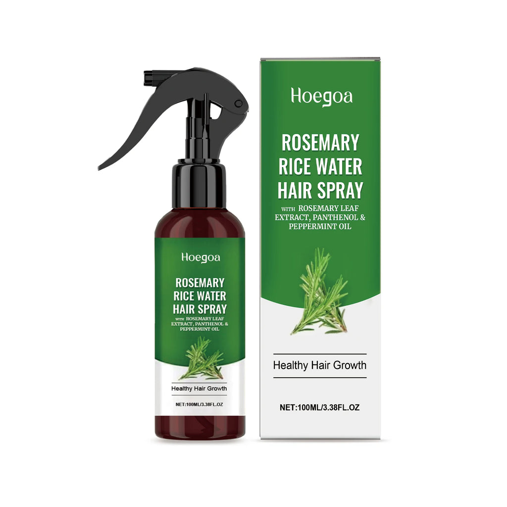 Rosemary Rice Water Hair Spray with Rosemary Extract Promotes Healthy Hair Growth Reduces Loss Nourishes Scalp Daily Care