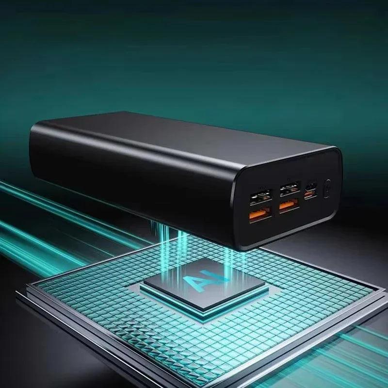 Lenovo CCC 500000mAh 140W Powerbank Super Fast Charging Portable Ultra Capacity Battery Charger LED Digital Display