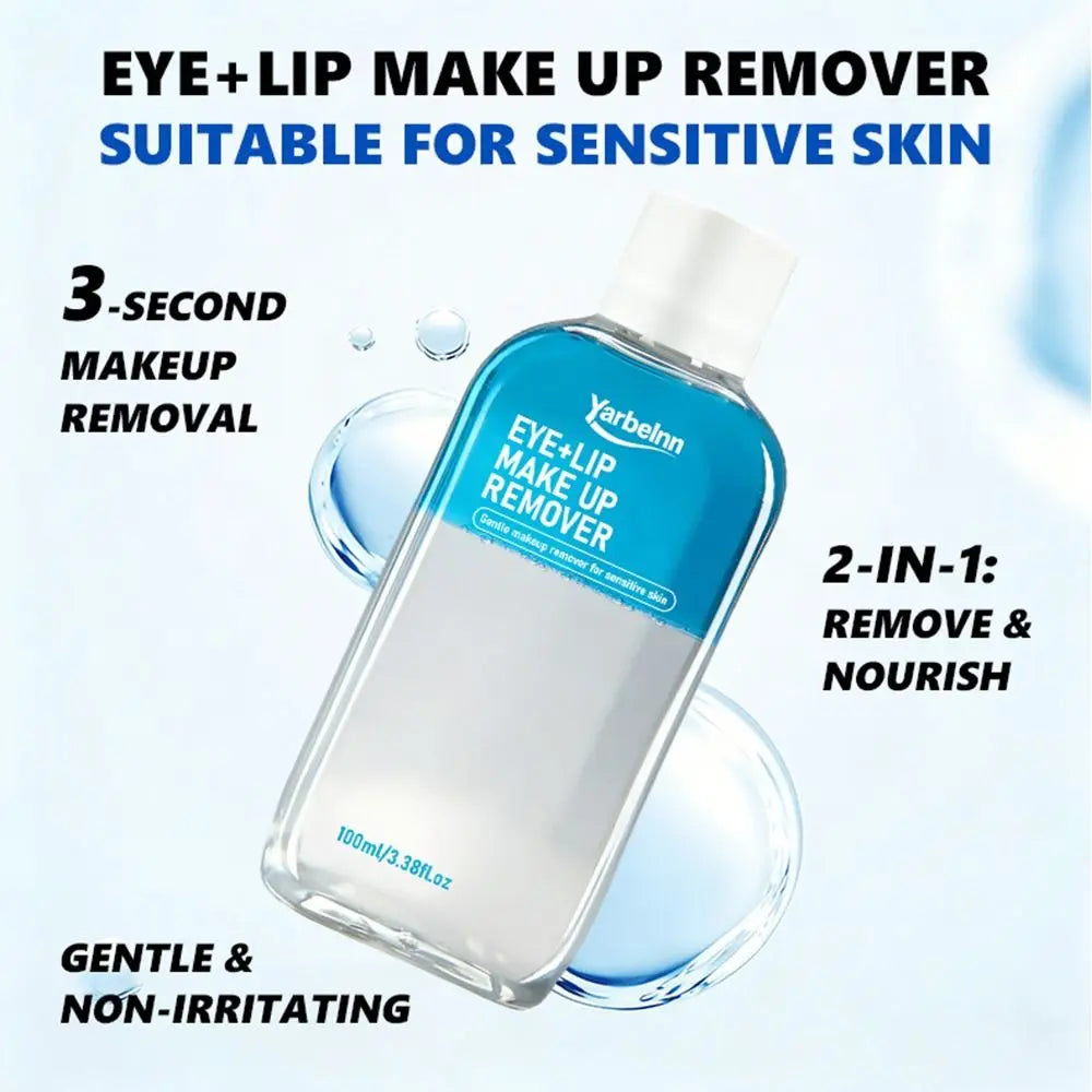 Non-Irritating Eye and Lip Makeup Remover Deeply Cleanses Quickly Gently Makeup Removal Oil Soothing Skin Cleansing Oil