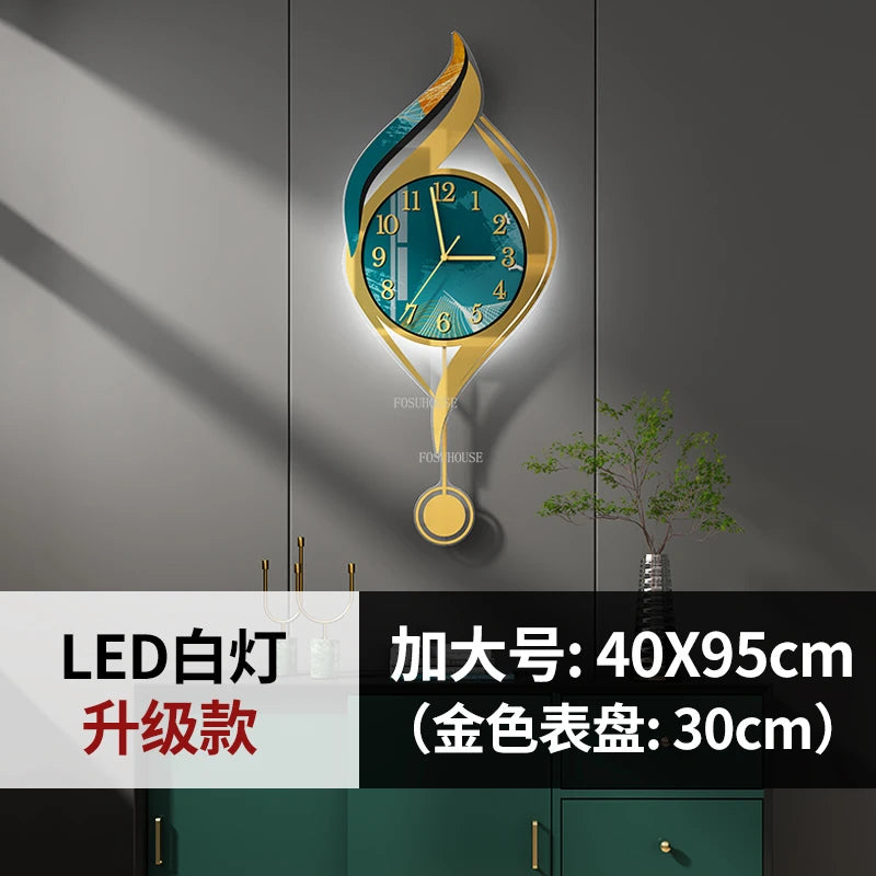 Creative Light Luxury Metal Wall Clocks Living Room Wall Clock Minimalist Modern High-end Wall Watch Nordic New Home Decoration
