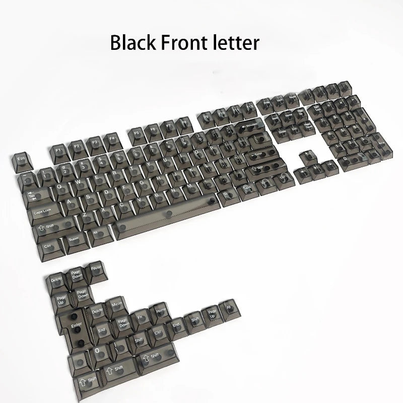 New Purple Transparent Clear Keycaps Crystal Ceramic Pc Keycap Rgb Shine Through Key Cap Mda Profile For Mx Switch Keyboard Gift