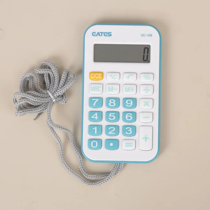 Student Calculator Simple Design Basic Calculator High Sensitivity Button Portable Calculator Student Stationery Supplies