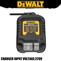 DEWALT DCB1102 DCB1104 DCB118 Battery Charger 12V/20V LED Indicator Universal Charger Tool Accessory Input Voltage 220V