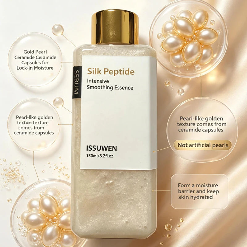 Silk Peptide EGF Smoothing Facial Toner Daily Moisturizing Hydrating Face Skin Care Water 150ml