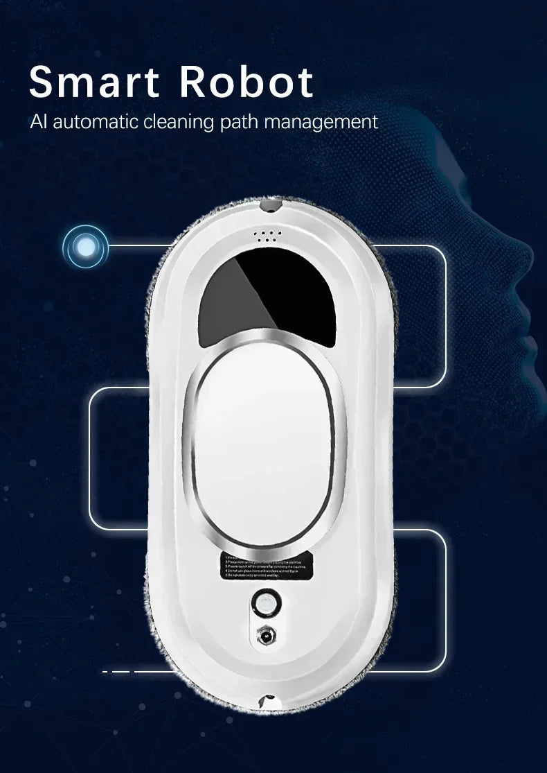110V 220V Remote Control Home Window Cleaning Robot Electric Window Cleaner Glass Automatic Cleaning Tool High Suction Anti Fall