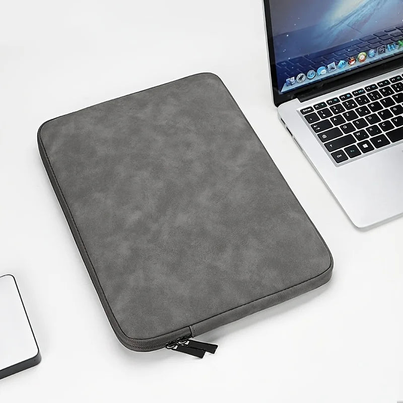 PU Leather Laptop Sleeve 11–15.6 Inch