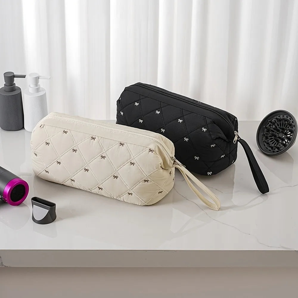 New Large Capacity Beauty Hair Organizer Case Cosmetic Bag Portable Travel Cosmetic Storage Bags with Curling Iron/Hair Dryer