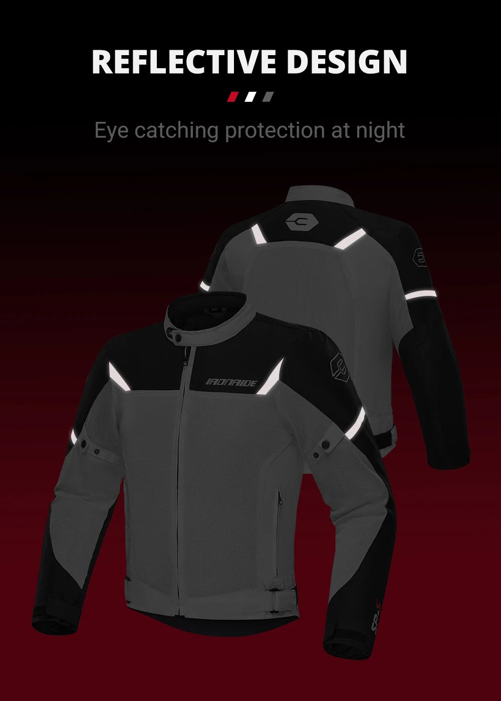 Summer Motorcycle Jacket Man Mesh Breathable Motorbike Riding Moto Jacket Waterproof Outdoor Motocross Riding Protective Gears