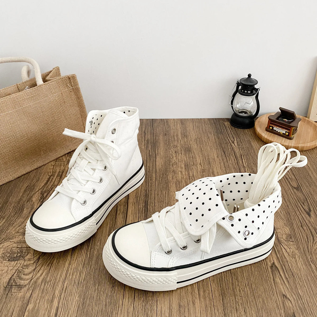 2026 Fresh Women Canvas Shoes High Top Female Flat Canvas Sneakers Lace Up Student Black Sport Shoes Pink Girls Shoe Summer