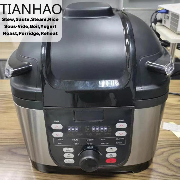 for 16 in 1 7.5L air fryer rice cooker steam oven electric multi cooker with grill and sous vide function kitchen appliance