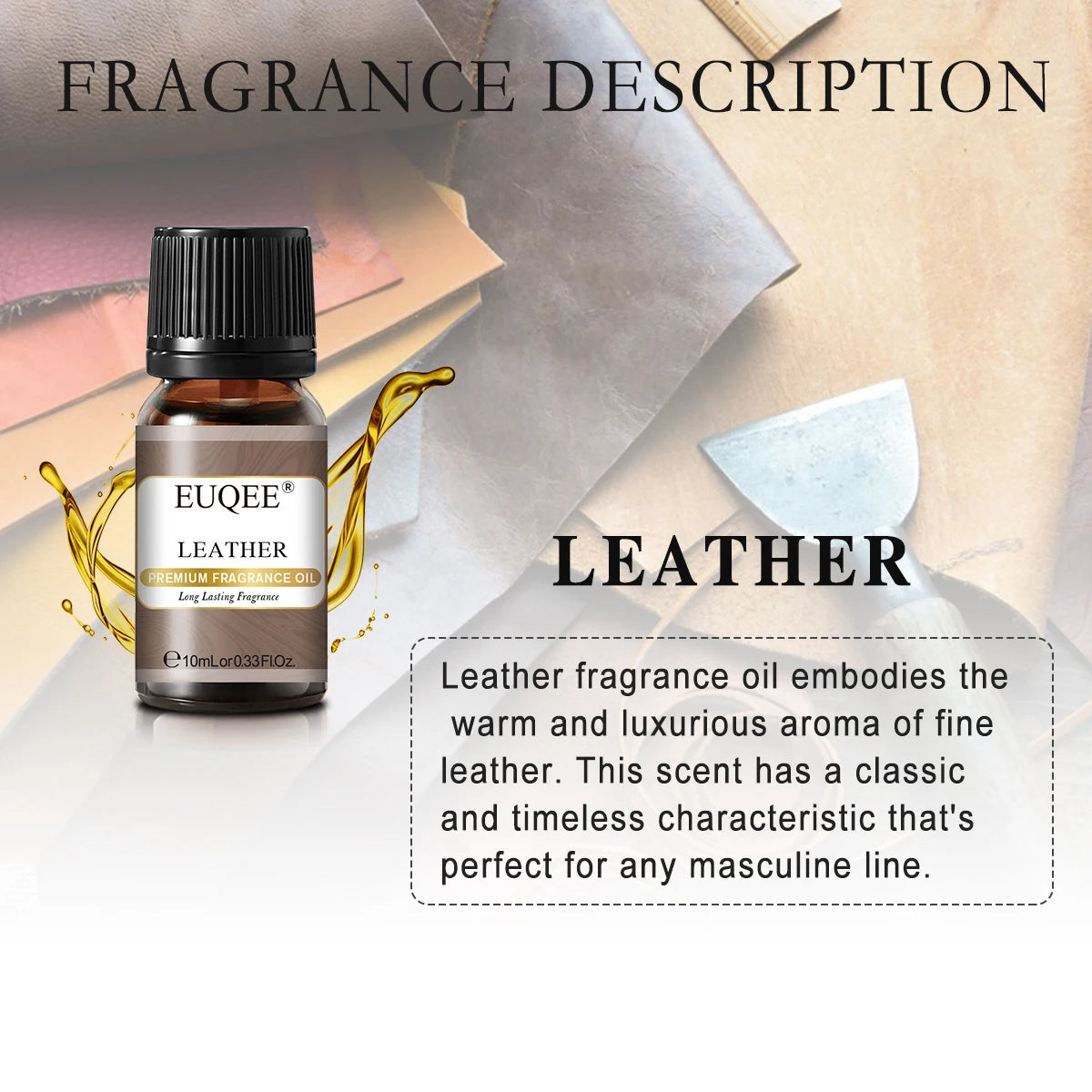 Men's Fragrance Oils for Humidifier Diffuser Leather Bay Rum Forest Pine Sandalwood Cedarwood Essential Oil Making Perfume