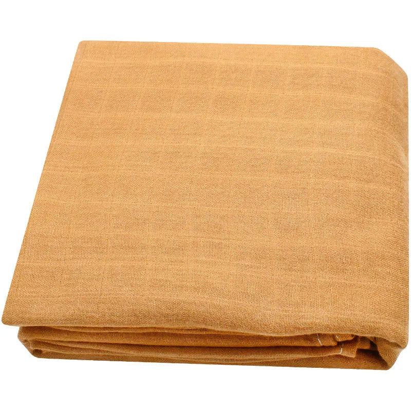 120x120cm Bamboo Baby Swaddle Blankets Solid Plain Color Baby Blankets Newborn Cotton Gauze Blanket Muslin Baby Bath Towel