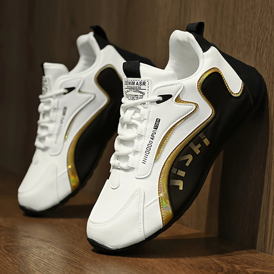 Men's Low Cut Fashion Casual Sports Sneakers Wear Resistant Non-slip Outsole Comfort Breathable Daily Jogging Street Walking