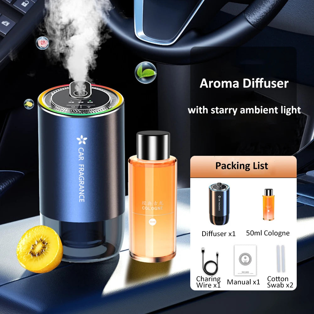 50ml Cologne Ocean Essential Oil for Car Aroma Diffuser Fruit Fragrance Air Fresheners for Cars Flavoring Oils