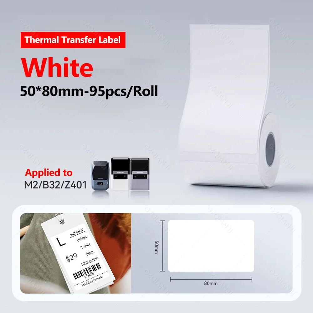 M2 Niimbot Portable Thermal Transfer Label Printer Multi-function Sticker Label Maker Machine for Office Clothes Tag Power Cable