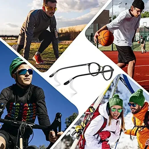 5-15pairs Silicone Anti-slip Glasses Leg Ear Sleeve Bracket Fastener Eyeglasses Accessories Grip Anti-fall Eyewear Holder