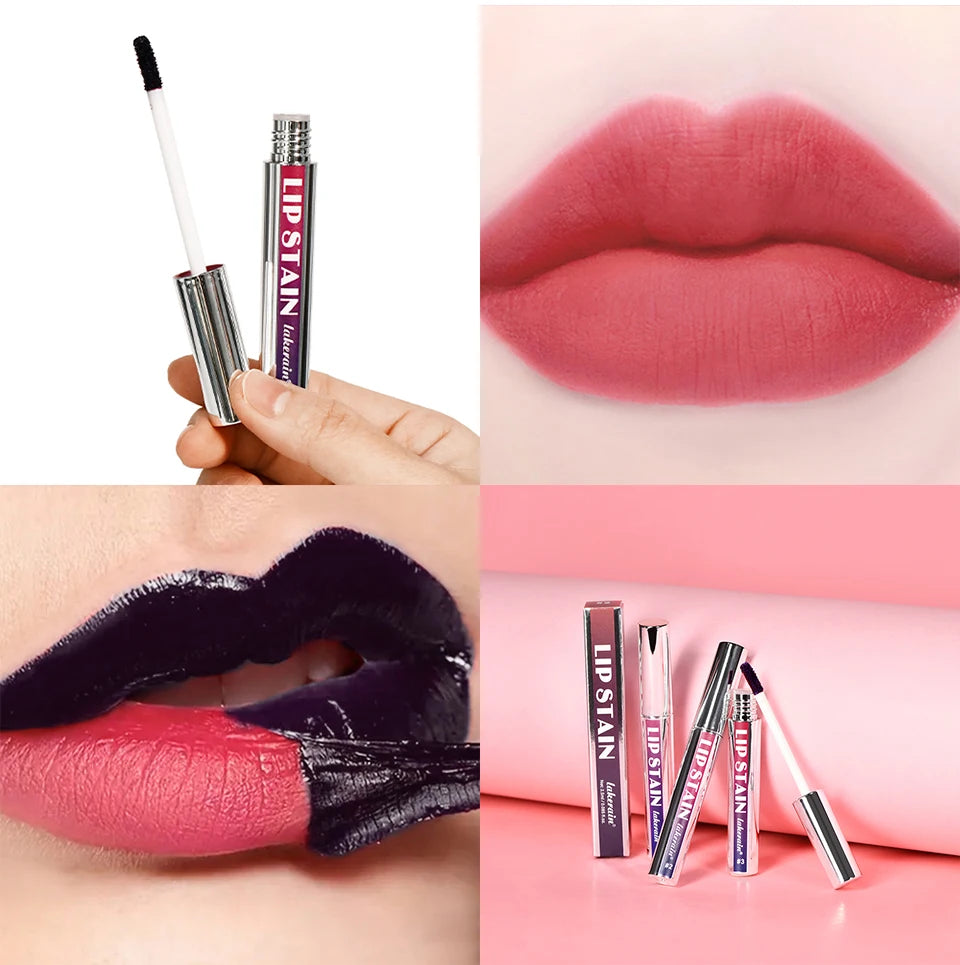 Lakerain Peel-off Lip Gloss Matte Natural Mist Lip Tinted Waterproof Long Lasting Lipstick Makeup Tear Contour Stain Cosmetics