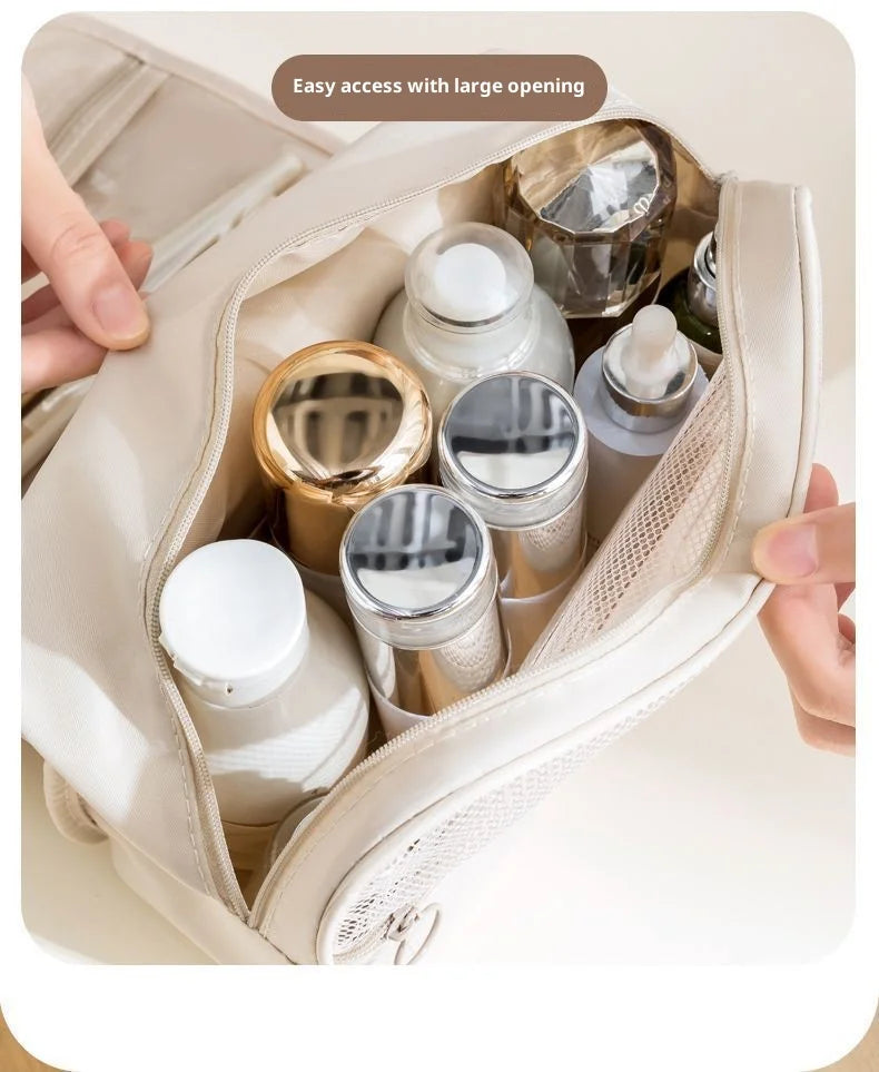 Portable Hook Toilet Bag Multi Functional Travel Waterproof Wear Resistant Multi Layer Storage Large Capacity Makeup Bag