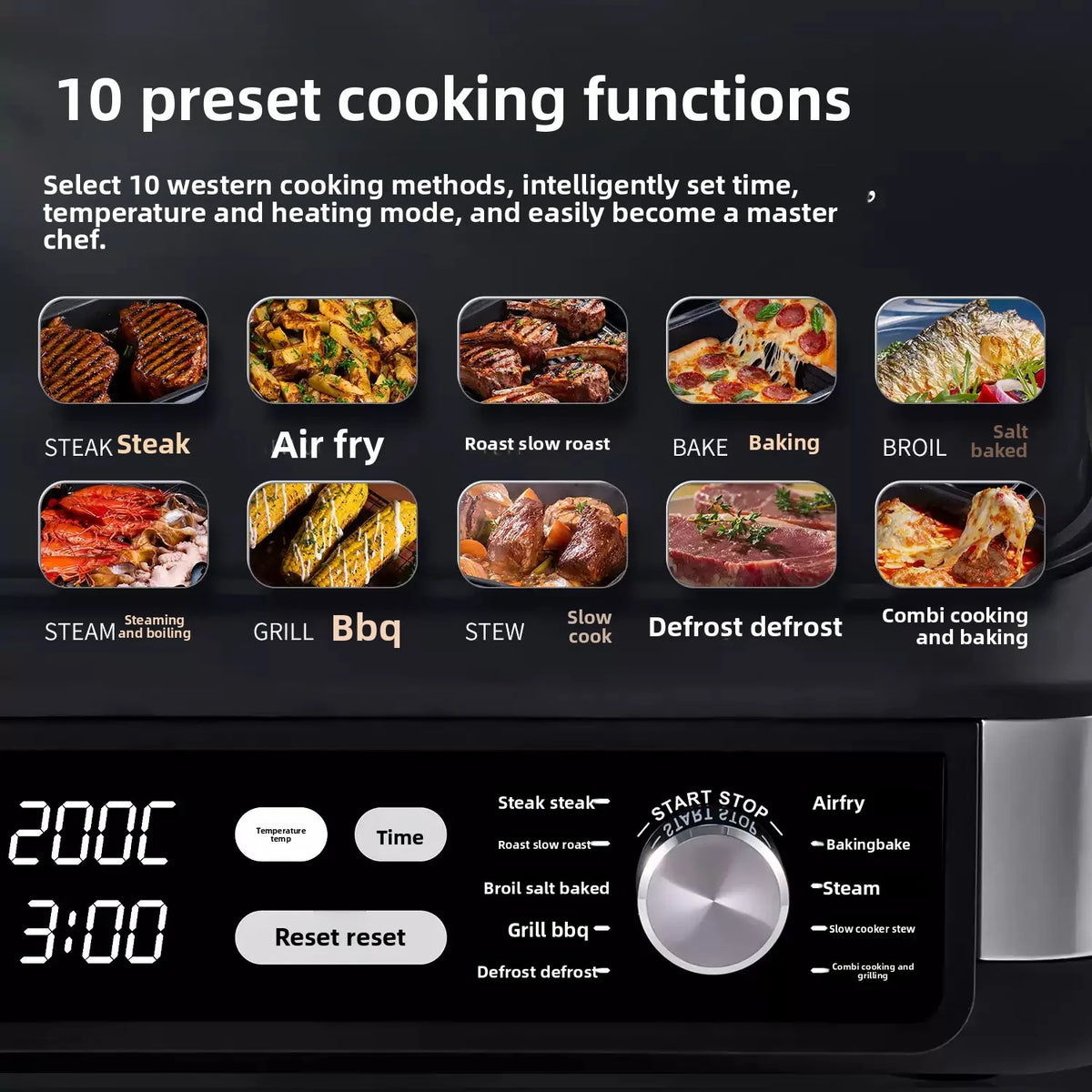 Steak machine - fully automatic steak griller - high-temperature oven - multi-functional cooking pot