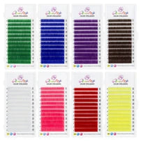 GAHAMACA Eyelash Extension 0.07mm C/D/L/LU Curl Lash 3dW-Shape Eyelashes Extension Natural Soft Premade False Lashes ﻿Wholesaled