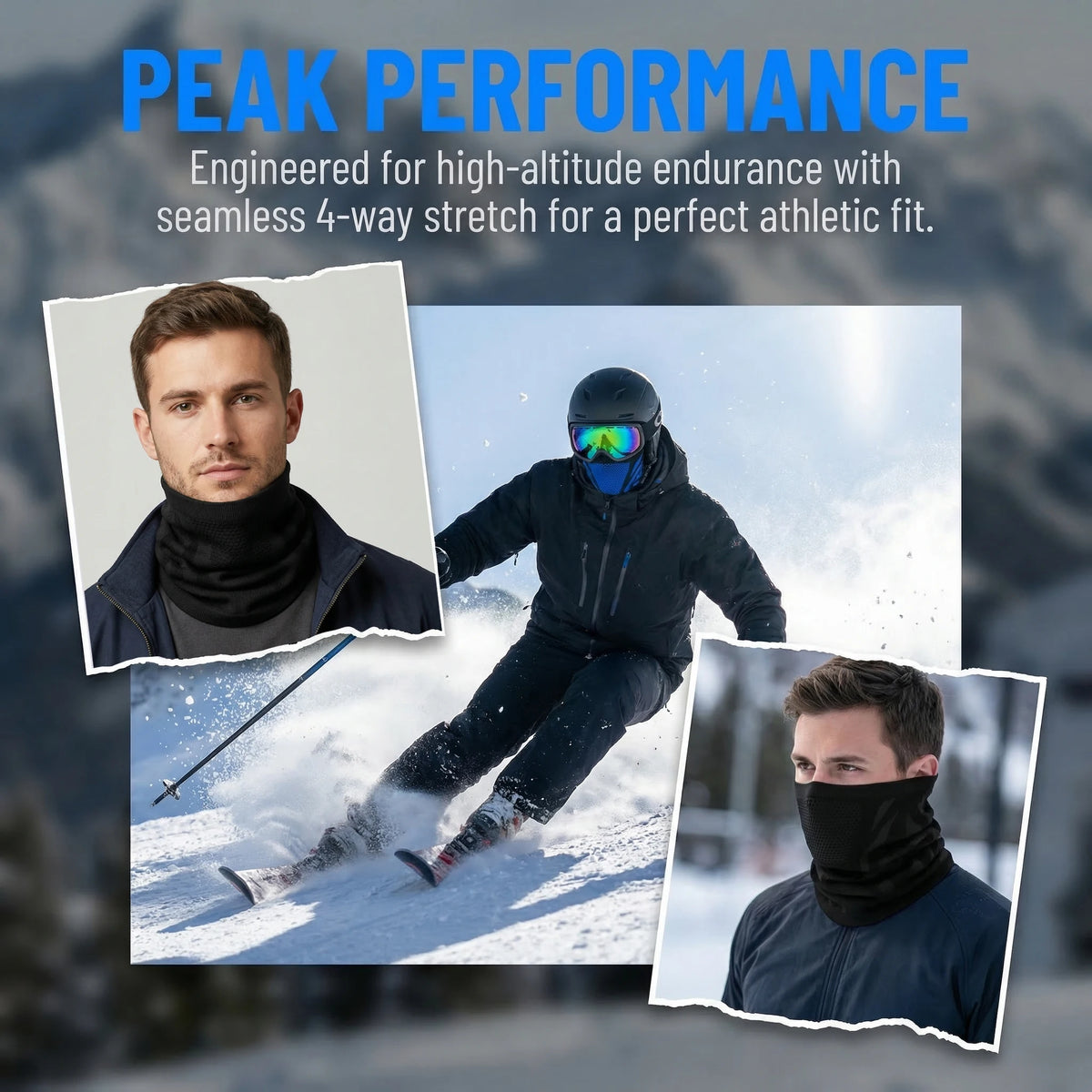 1pc/2pcs/3pcs Unisex Winter Breathable Warm Ski Mask Bike Motorcycle Half Face Mask Scarf Outdoor Hiking Fishing Cycling Mask