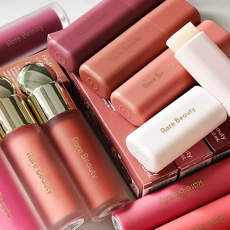 Rare Beauty Multicolored Lipstick Liquid Blush Smoothly Long Lasting Plump Makeup Hope Love Virtue Happy Wonder Worth Cosmetic