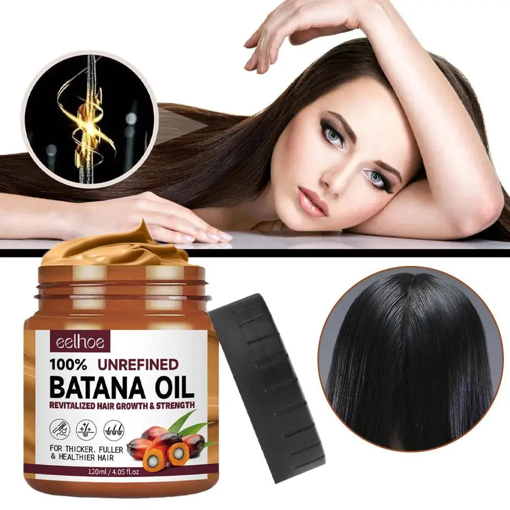 Upgrade 100% Pure Organic Hair Mask Batana Oil Hair Growth Oil Natural Treatment Nourish Reduce Hair Loss Anti-Breakage Hair