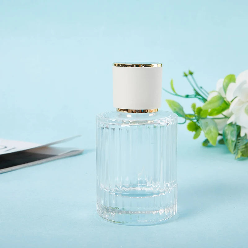 30ML 50ML Luxury Perfume Glass Spray Bottle Portable Clear Cosmetics Alcohol Atomizer High Capacity Empty Bottles Refillable