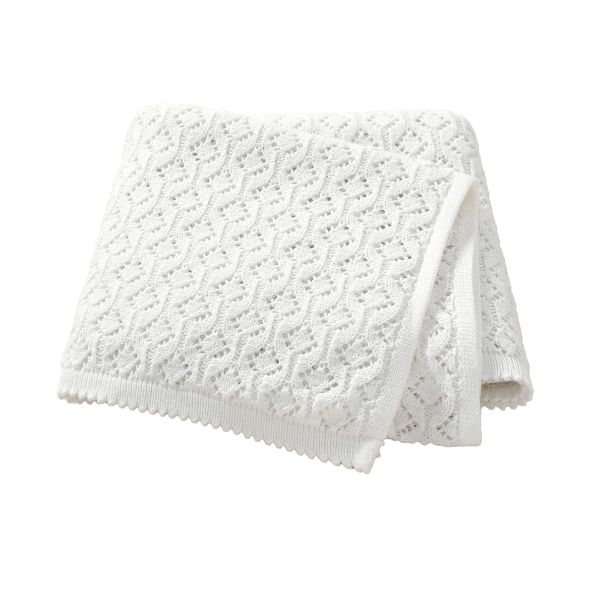 Cotton Baby Blanket Knit Infant Boy Girl Bedding Quilt 90*70CM Solid Toddler Stroller Swaddle Super Soft Plaid Fashion Hollow Ou