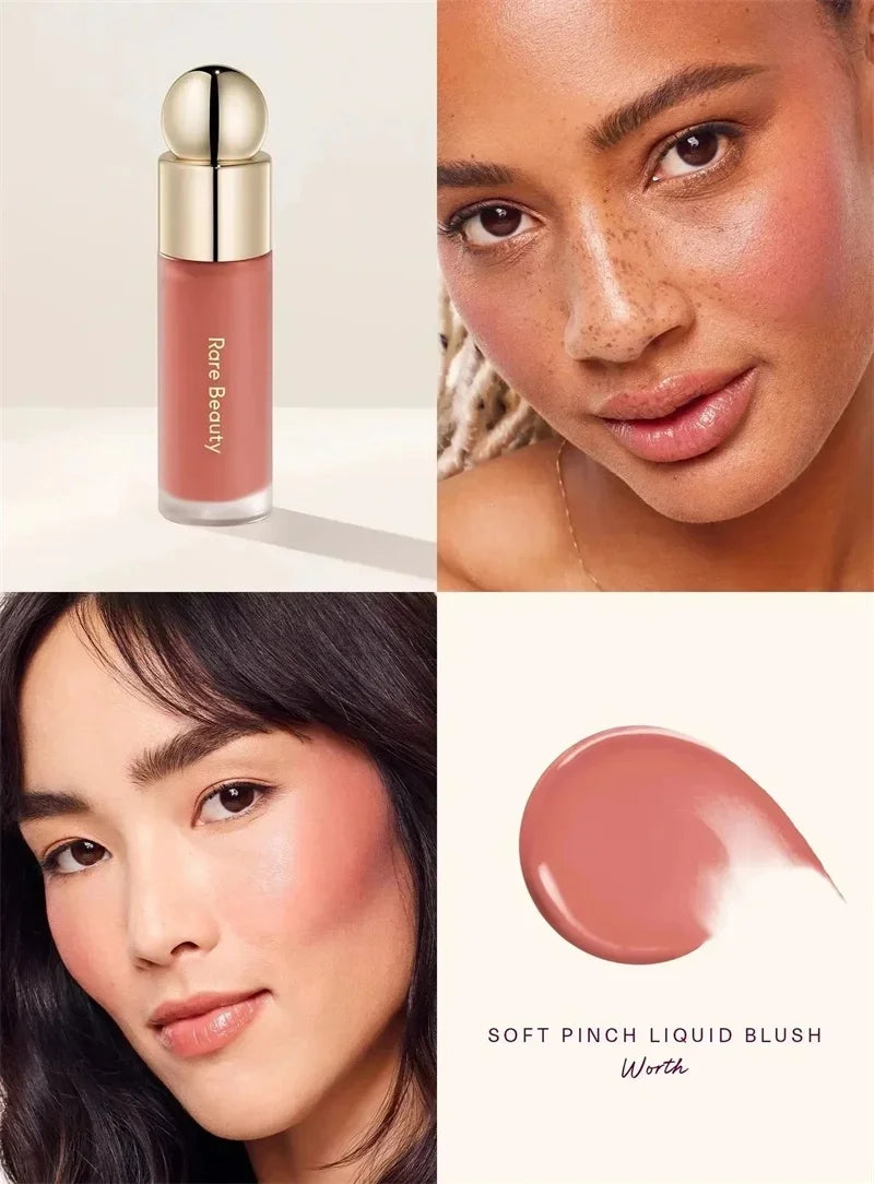 Rare Beauty Soft Pinch Liquid Blush Cream Lasting Lightweight Waterproof Makeup Moisturize Lip Gloss Happy Hope Encourage Bliss
