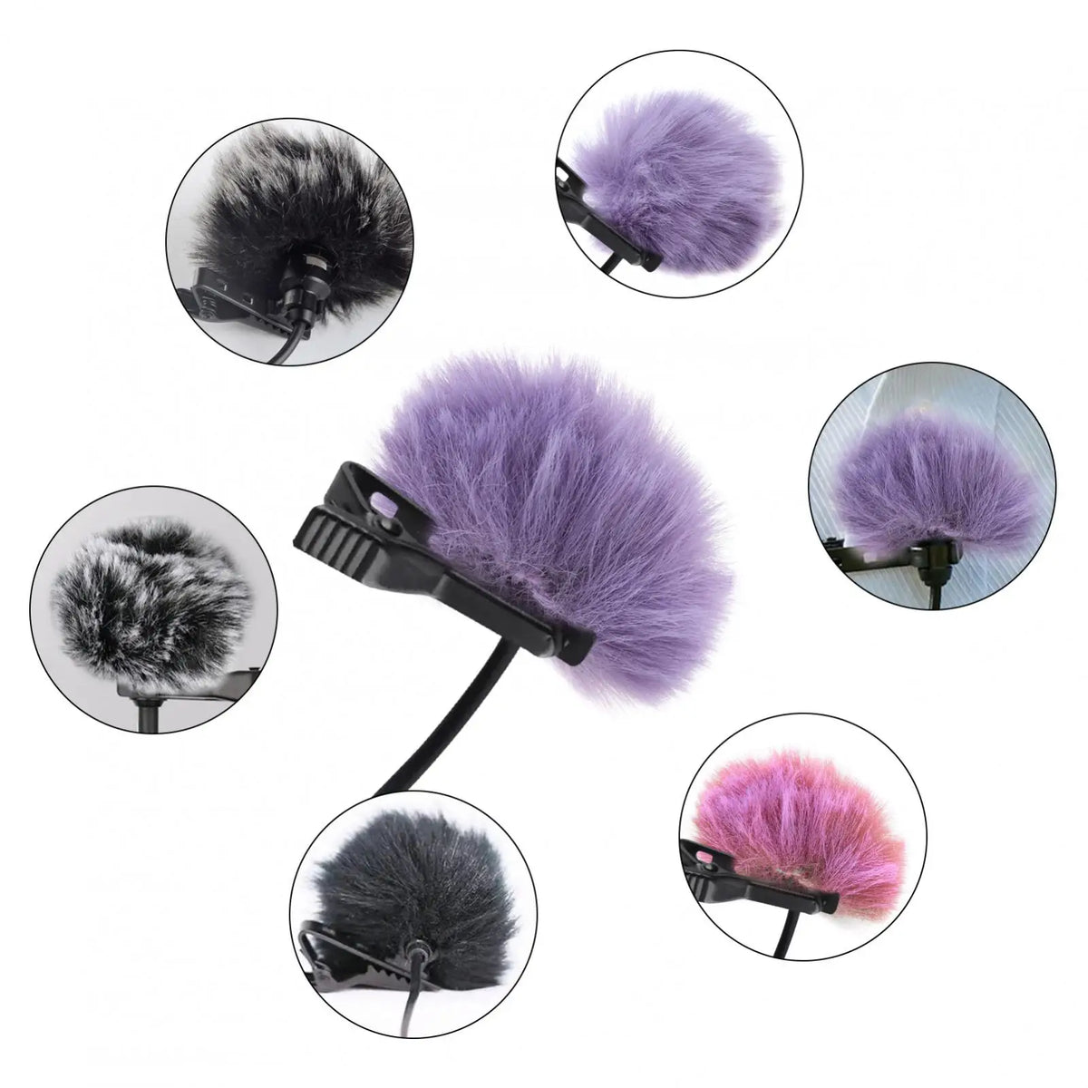 Lavalier Lapel Mic Wind Muff Wind Muff Outdoor Furry Windscreen
