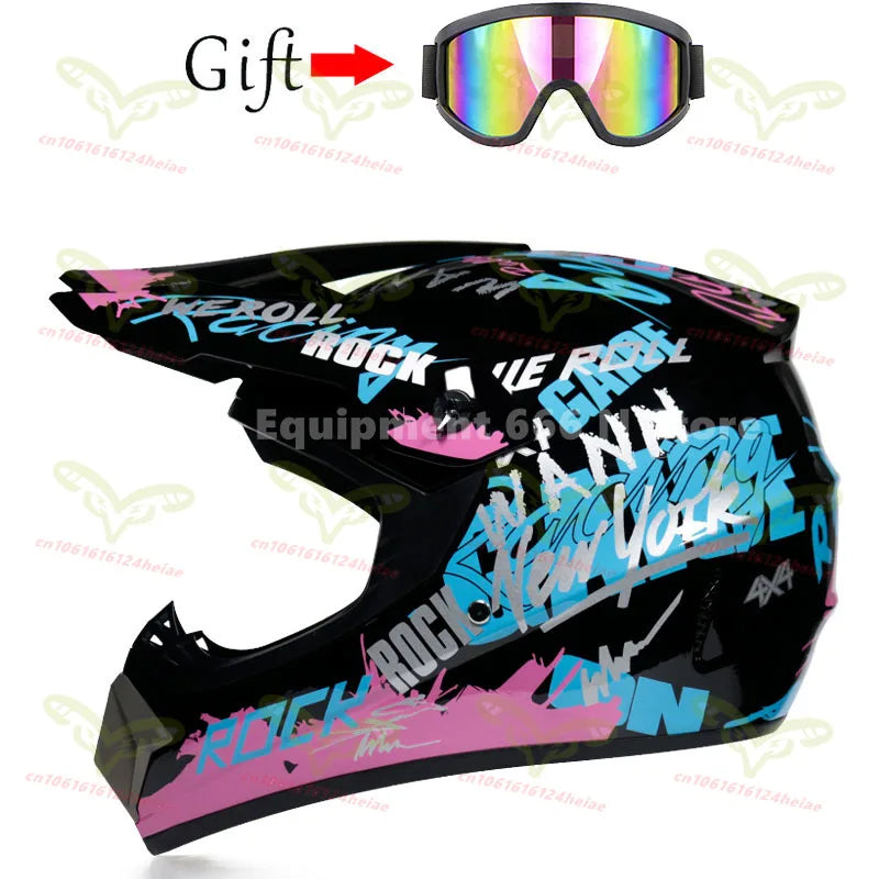 Men's and Women's Off-road Motorcycle Helmet Kart Rally Bike Motocross Helmet Cool Personality Four Seasons cascos para moto