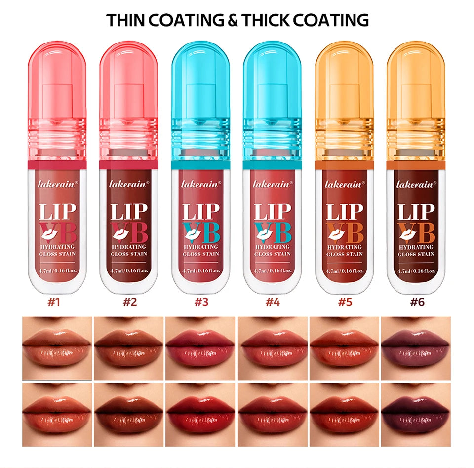 Lip IV Glossy Hydrating Lip Stain Instant Shine Long Lasting Moisture Nourishes Soothes Dry Lips Suitable For All Skin Makeup