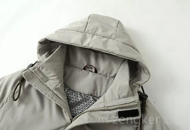 Winter thick medium-length cotton coat plus size loose winter jacket tide jacket big yards clothing man 12XL 11XL 10XL Parkas
