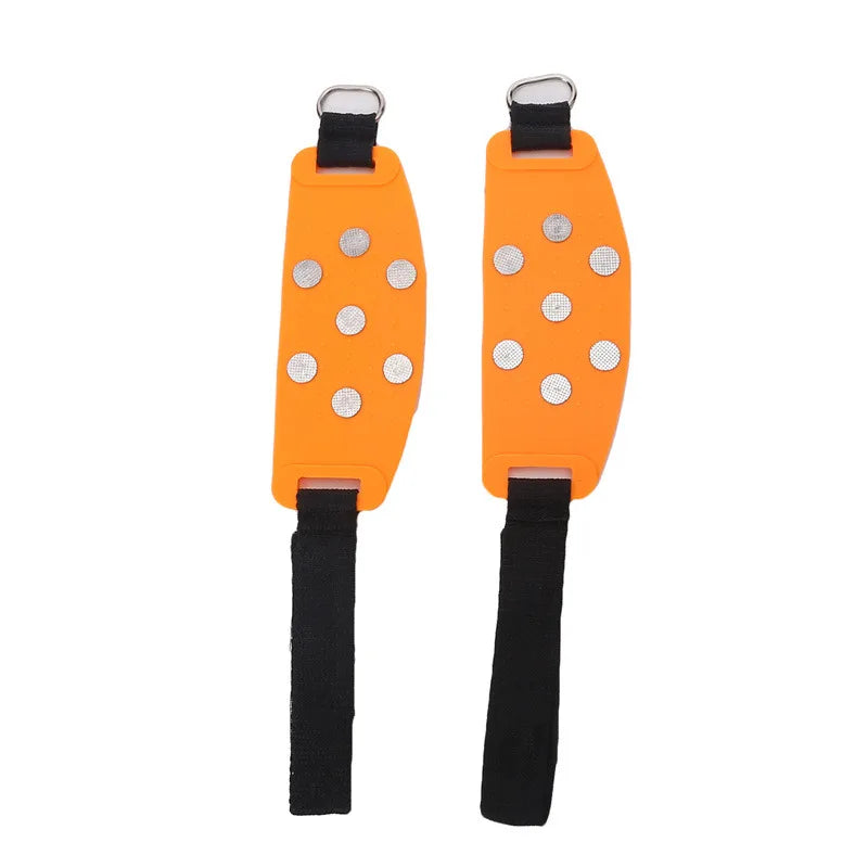Ice Cleats Traction Crampons Overshoe Ice Snow Anti Slip Spikes Grips Ice Grippers for Adult Hiking Mountaineering Boots Winter