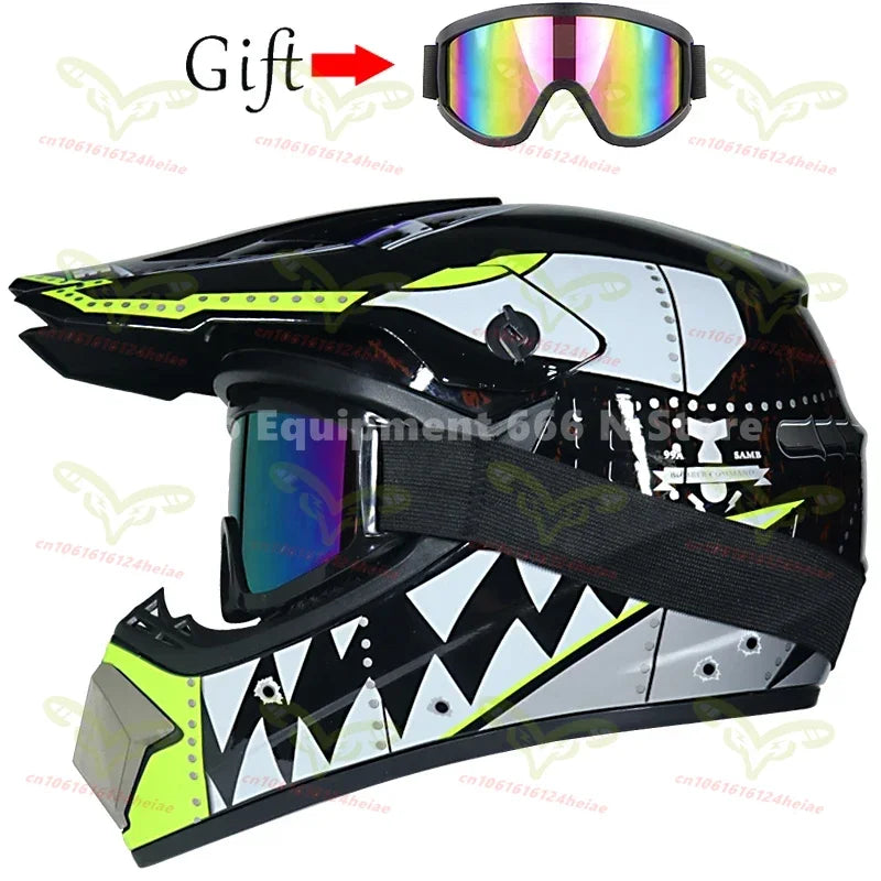 Men's and Women's Off-road Motorcycle Helmet Kart Rally Bike Motocross Helmet Cool Personality Four Seasons cascos para moto