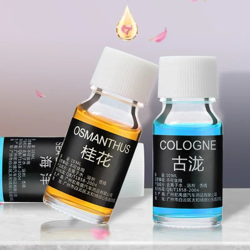 10ml Car Air Fresheners Perfume Refill Car Air Vent Perfume Replenishment Essential Oil Aroma Diffuser Fragrance Humidifier