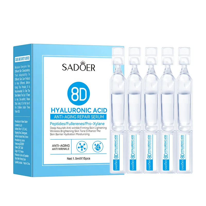 Hyaluronic Acid  Wrinkle Remover Essence Fade Fine Lines Face Serum Anti Aging Firming Lifting Whitening Korean Skin Care