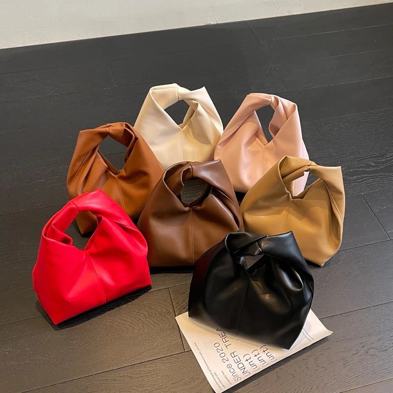 LEFTSIDE Design Small PU Leather Shoulder Bag For Women 2025 New Trend Fashion Y2K Handbags and Purses Females Bucket Bag