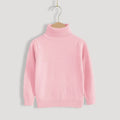 New Autumn Winter Children's Cotton Sweater Full Sleeve Turtleneck Knitwear Baby Boys Girls Clothing Warm Soft Jumper Pullovers