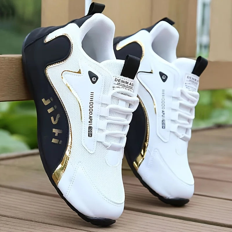Men's Low Cut Fashion Casual Sports Sneakers Wear Resistant Non-slip Outsole Comfort Breathable Daily Jogging Street Walking