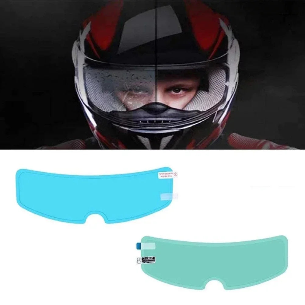 Motorcycle Helmet Anti-rain and Anti-fog Films Safety Driving Durable Nano Coating Clear Sticker Film Motorbike Accessories