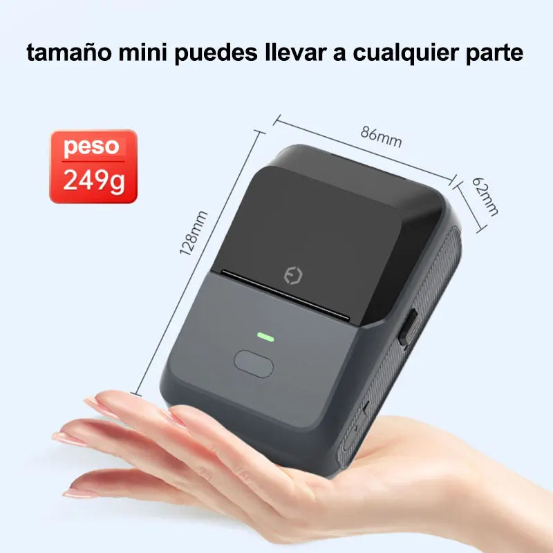 20-50mm Mini Thermal Label Printer 2 inch Barcode Sticker Normal Self-adhesive Paper Printing Pocket Labeling Machine Wireless